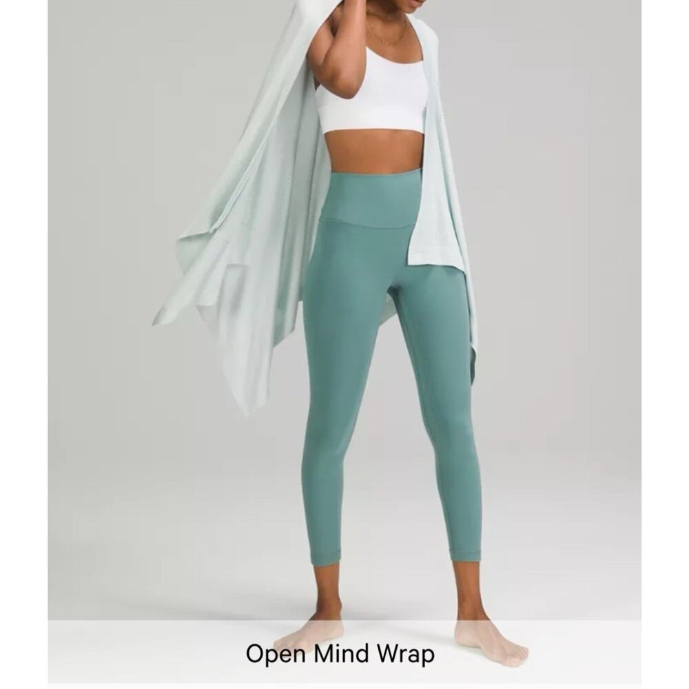 Lululemon Open Mind Wrap Light Blue One Size View 2